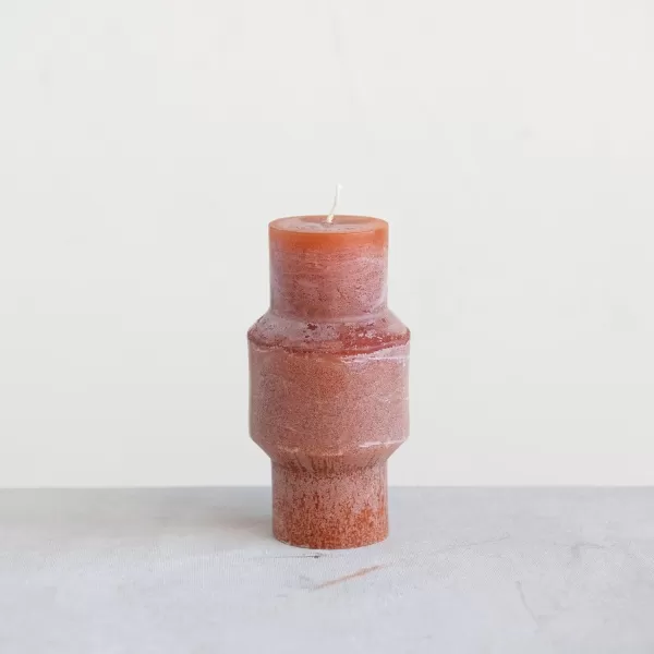 imageCreative CoOp Unscented Totem Taper Candles in Box Set of 2 CappuccinoSpice