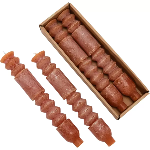 imageCreative CoOp Unscented Totem Taper Candles in Box Set of 2 CappuccinoSpice