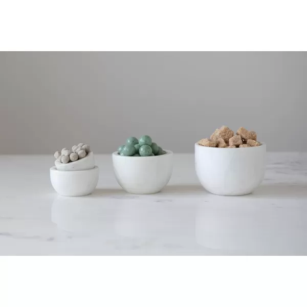 imageCreative CoOp White Marble Set of 4 Bowl