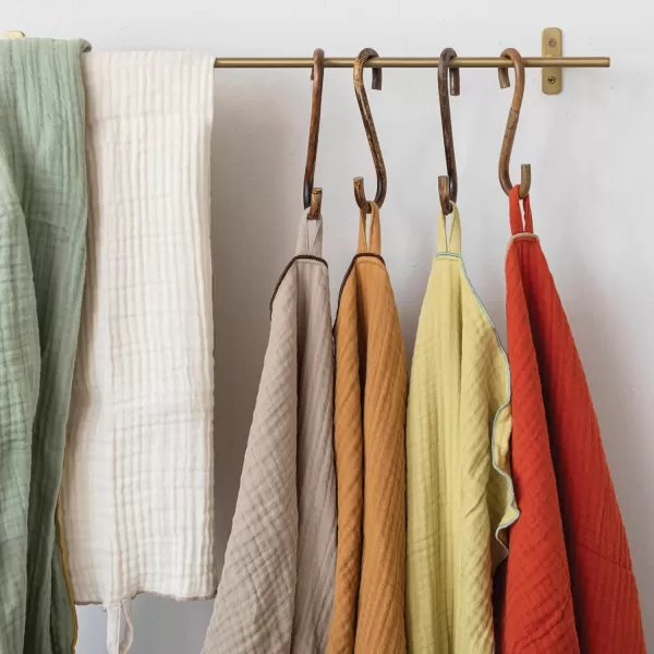 imageCreative CoOp Woven Cotton Double Cloth Set of 6 Colors Tea Towel Multi