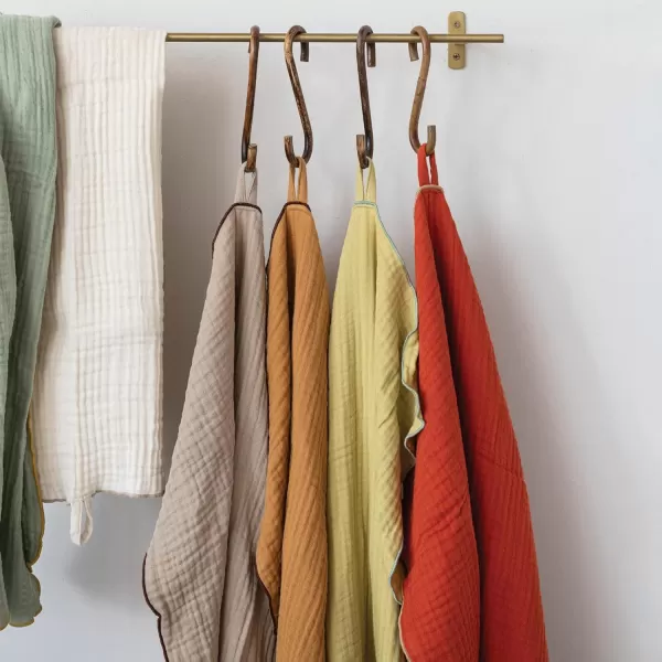 imageCreative CoOp Woven Cotton Double Cloth Set of 6 Colors Tea Towel Multi