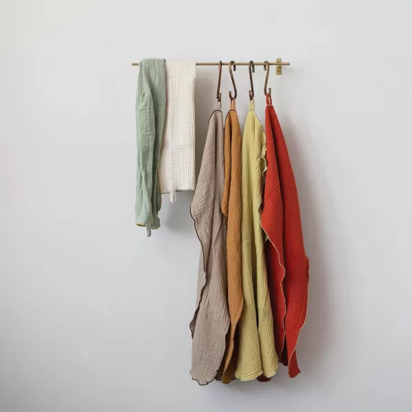 imageCreative CoOp Woven Cotton Double Cloth Set of 6 Colors Tea Towel Multi