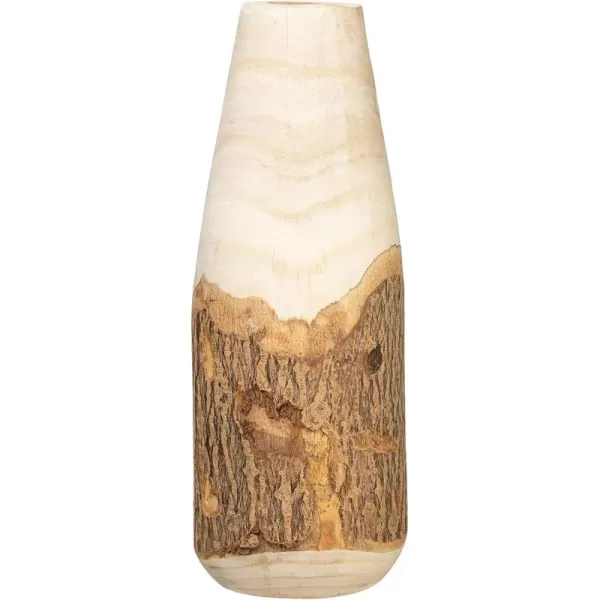 imageCreative CoOp 13quot H Carved Paulownia Wood Live Edge Each one Will Vary Vase 125quot Brown16