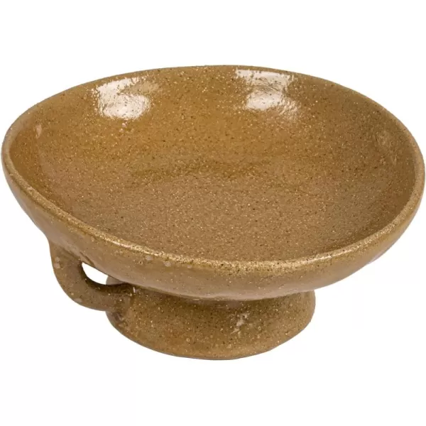 imageCreative CoOp Black Stoneware Bowl with Handle and Base Reactive Glaze 8quot L x 8quot W x 375quot HTaupe