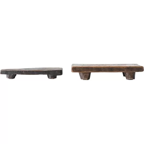 imageCreative CoOp Found Decorative Wood Pedestal Each one Will Vary Brown