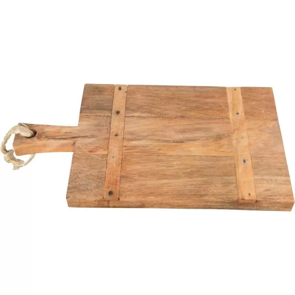 imageCreative CoOp Mango Wood Cheese Board with Rope on Handle