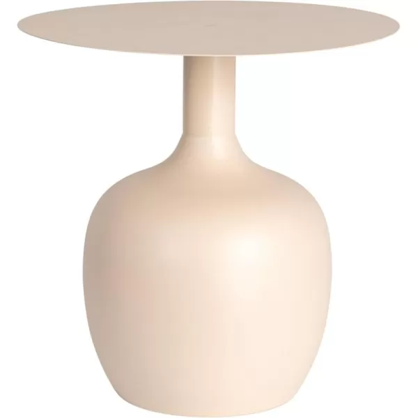imageCreative CoOp Metal Textured Black KD Table 18 in x 18 in x 18 inCream