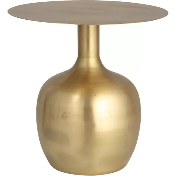 imageCreative CoOp Metal Textured Black KD Table 18 in x 18 in x 18 inGold