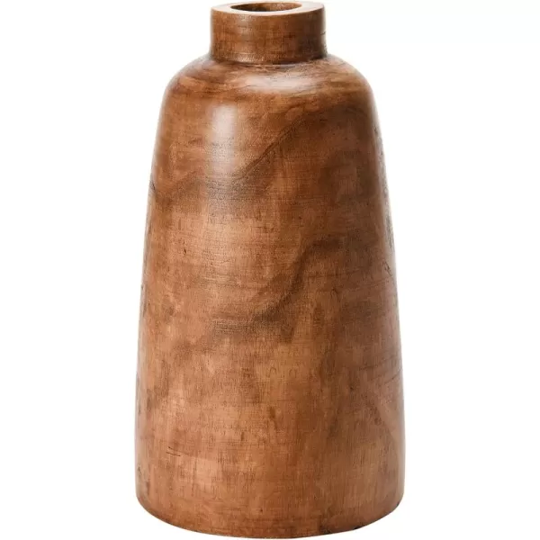 imageCreative CoOp Paulownia Wood Brown Vase Walnut
