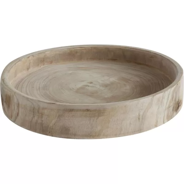 imageCreative CoOp Paulownia Wood Hand Carved Tray