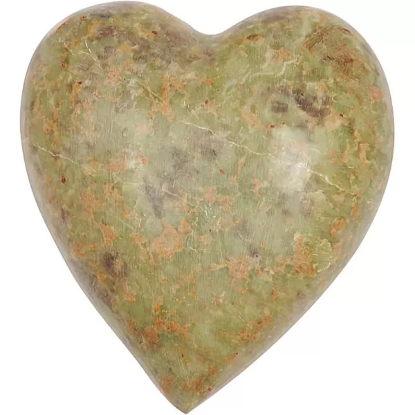imageCreative CoOp Soapstone Figurines Set of 6 Pieces Decorative Heart Set Brown