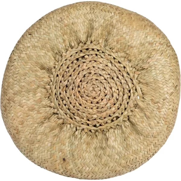 imageCreative CoOp Beige Woven Seagrass Basket with Handles Set of 2 Sizes