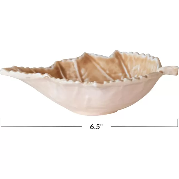 imageCreative CoOp Brown Enameled Aluminum Leaf Shaped Dish Small