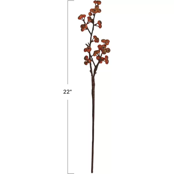 imageCreative CoOp Faux Berry Stem Decor Orange