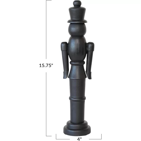 imageCreative CoOp Mango Wood Nutcracker Decor Black