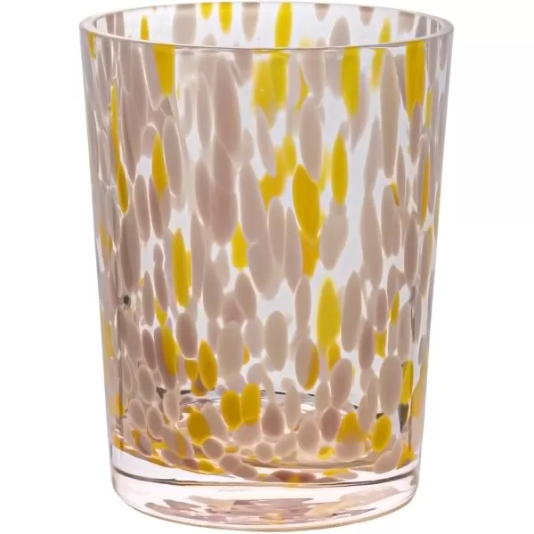 imageCreative CoOp Round Glass Drinking Glass with Various Styles Multicolor Set of 4