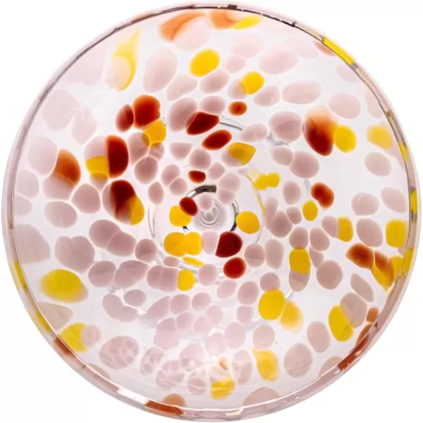 imageCreative CoOp Round Stemmed Champagne Coupe Glass Multicolor Set of 4
