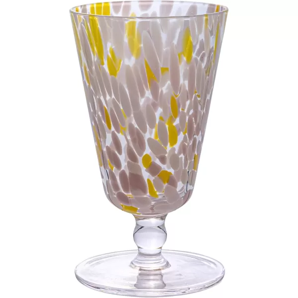 imageCreative CoOp Round Stemmed Glass Drinking Glass Multicolor Set of 4