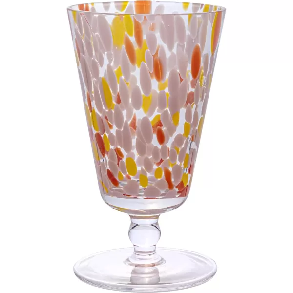 imageCreative CoOp Round Stemmed Glass Drinking Glass Multicolor Set of 4