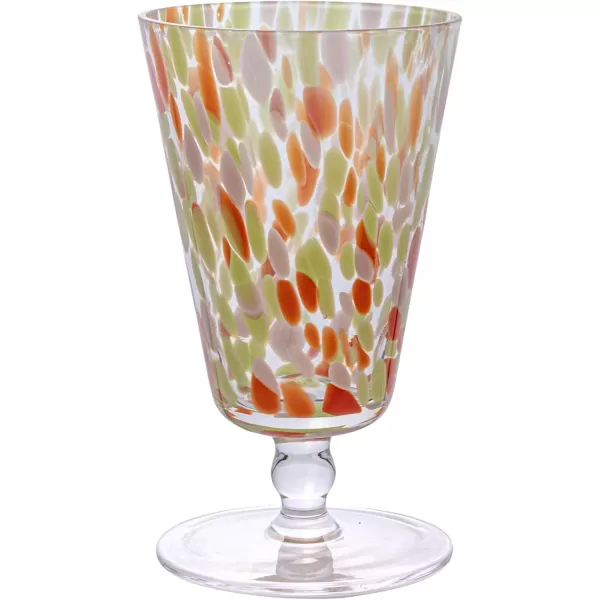 imageCreative CoOp Round Stemmed Glass Drinking Glass Multicolor Set of 4