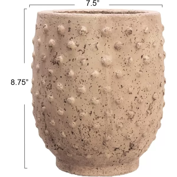 imageCreative CoOp Sandstone Hobnail Distressed Finish Planter Pot 8quot L x 8quot W x 9quot H Beige