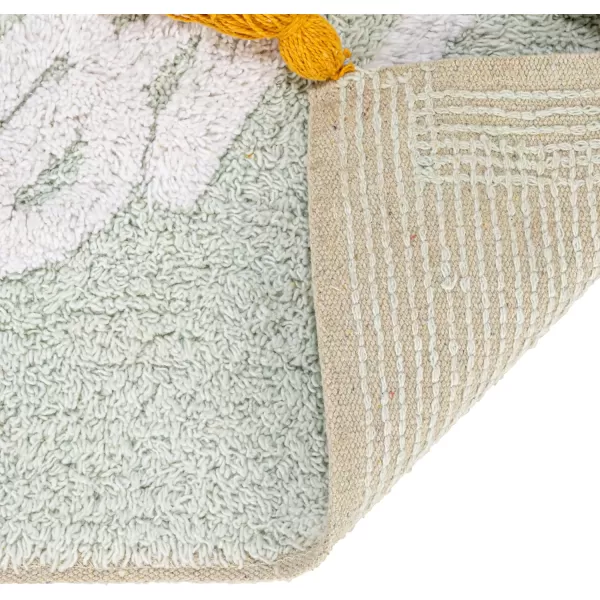 imageCreative CoOp Splish Splash Embroidered Cotton Blend Bath Mat with Tassels