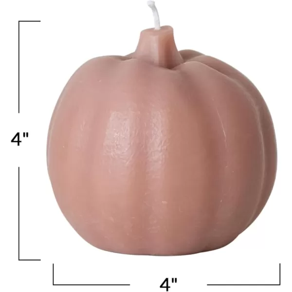 imageCreative CoOp Tall Unscented Squash Shaped Candle OrangeCamel Color