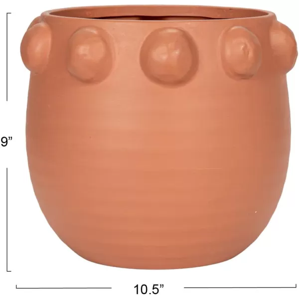 imageCreative CoOp TerraCotta Planter with Raised Dots Matte TerracottaTerracotta