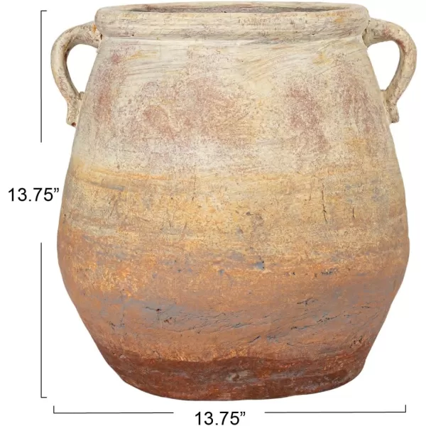 imageCreative CoOp Whitewashed TerraCotta Urn GreyBeige