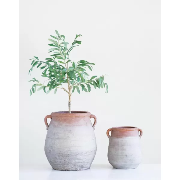 imageCreative CoOp Whitewashed TerraCotta Urn GreyTerracotta