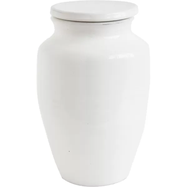 imageMedium Round White Terracotta Cachepot12 Inch