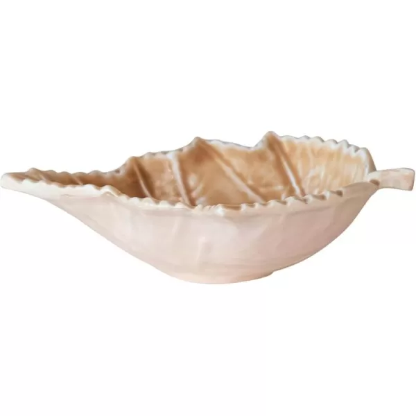 imageCreative CoOp Brown Enameled Aluminum Leaf Shaped Dish Small