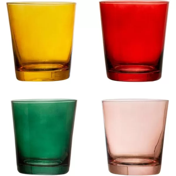 imageCreative CoOp Low Ball Set of 4 Colors Drinking Glasses Multi
