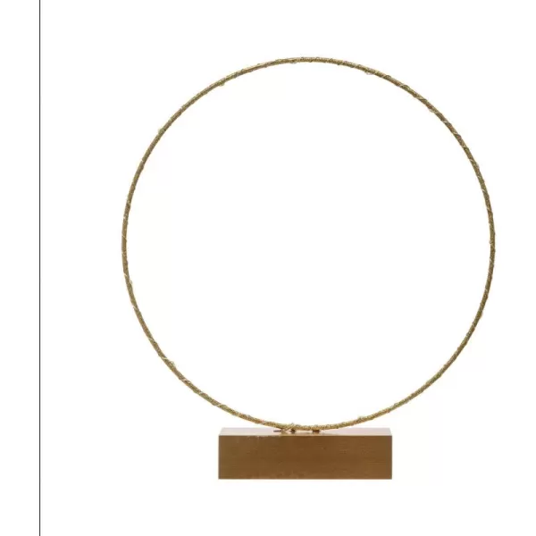 imageCreative CoOp Metal LED Light Circle Wreath