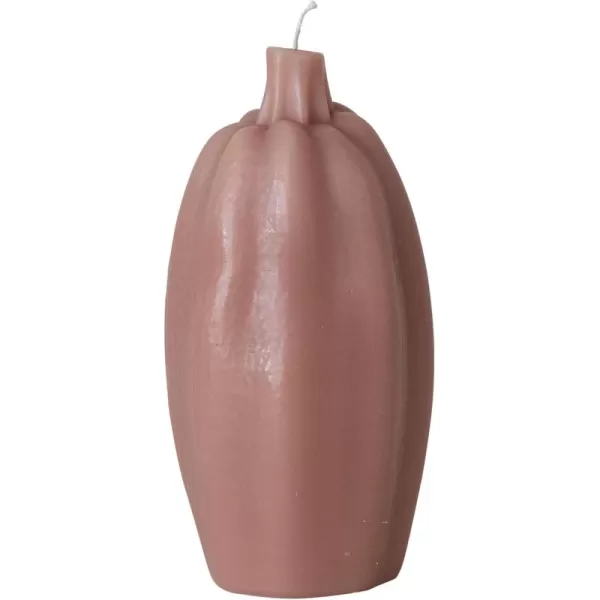 imageCreative CoOp Tall Unscented Squash Shaped Candle OrangeCamel Color
