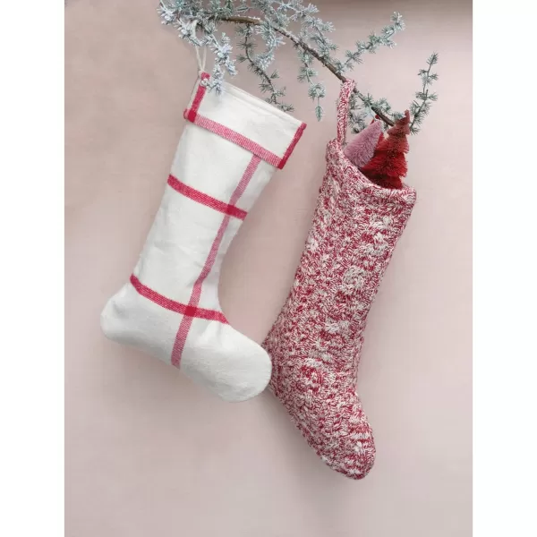 imageCreative CoOp 20quot Mlange Cotton Knit Stocking