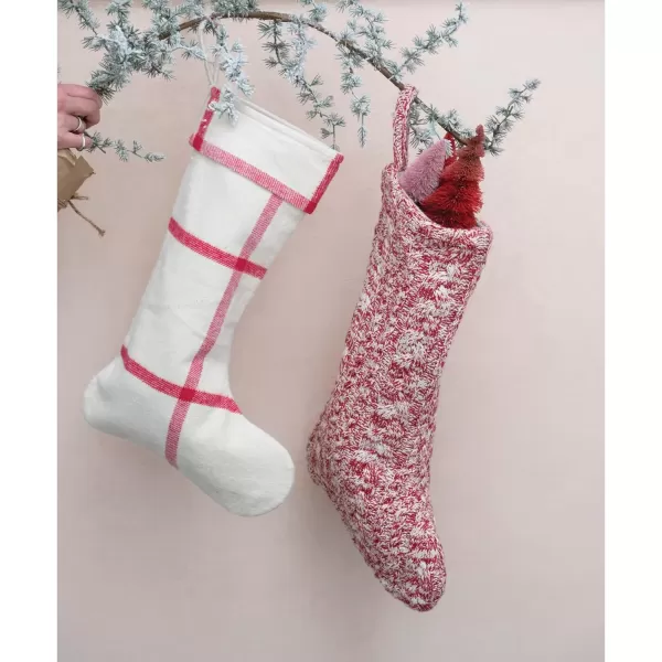 imageCreative CoOp 20quot Mlange Cotton Knit Stocking