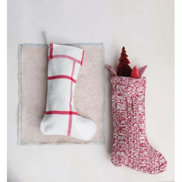 imageCreative CoOp 20quot Mlange Cotton Knit Stocking