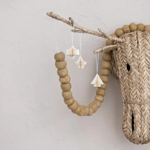 imageCreative CoOp HandWoven Seagrass Deer Head Wall Dcor Natural
