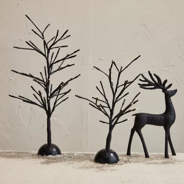 imageCreative CoOp Metal Tree with 32 LED Lights Black