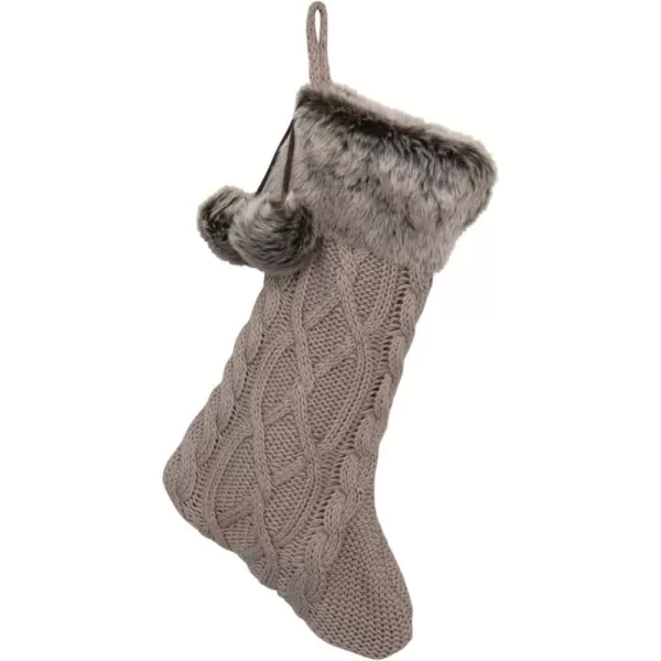 imageCreative CoOp 20quot Cotton Knit Stocking