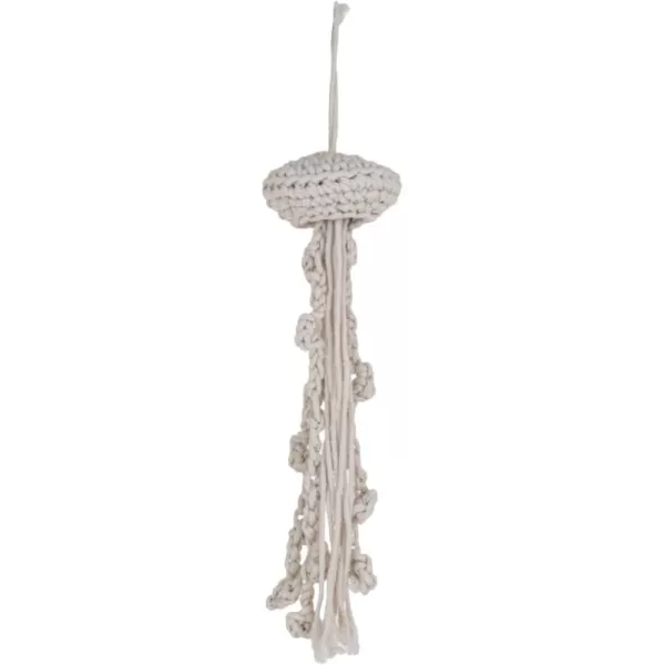 imageCreative CoOp Cotton Macrame Jellyfish Ornament Natural