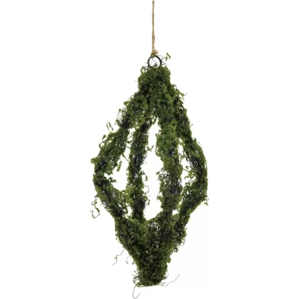 imageCreative CoOp Decorative Hanging Faux Moss Obelisk Green
