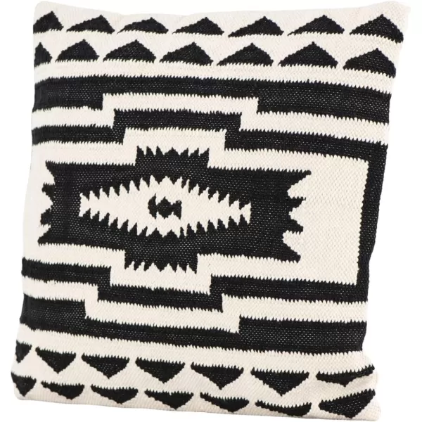 imageBlack ampamp Cream Square Kilim Cotton Pillow