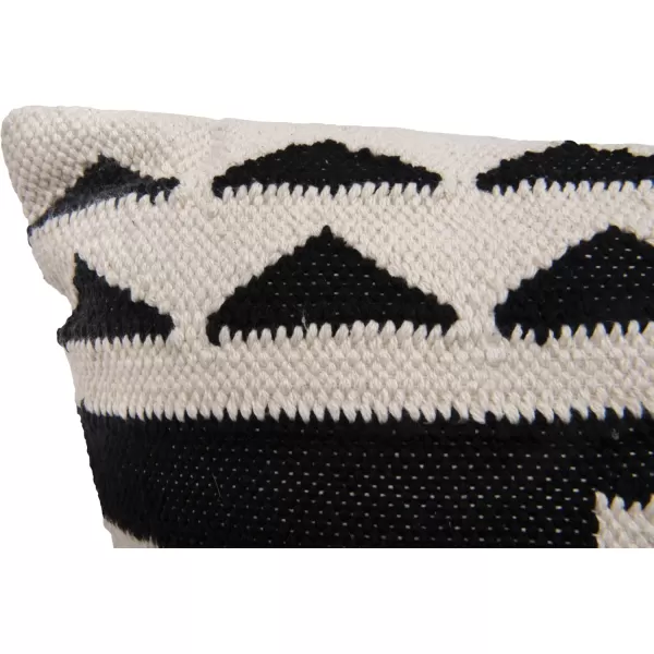imageBlack ampamp Cream Square Kilim Cotton Pillow