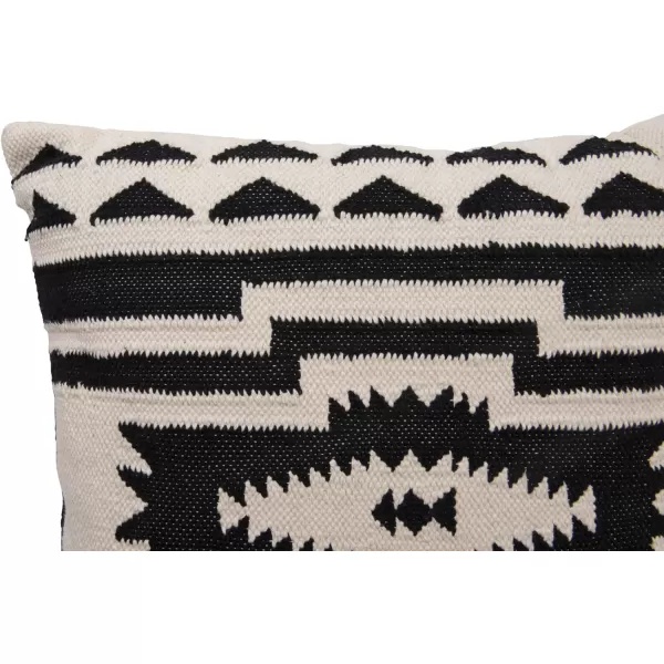 imageBlack ampamp Cream Square Kilim Cotton Pillow