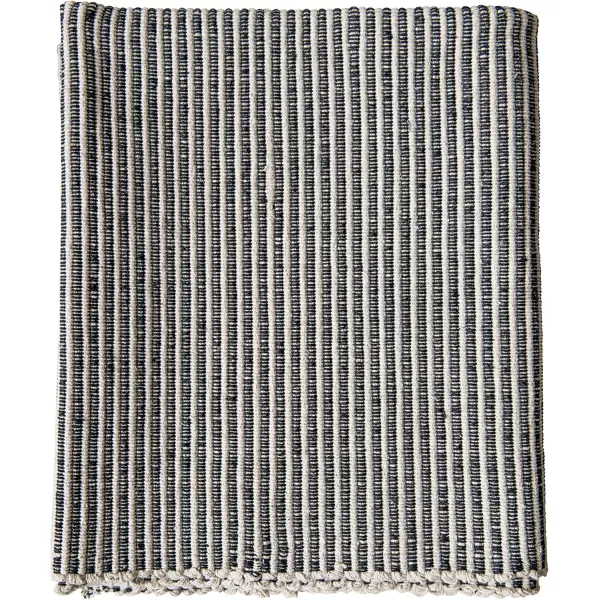 imageCreative CoOp 3 x 5 Black ampamp White Cotton Striped Dhurrie RugBlack and White