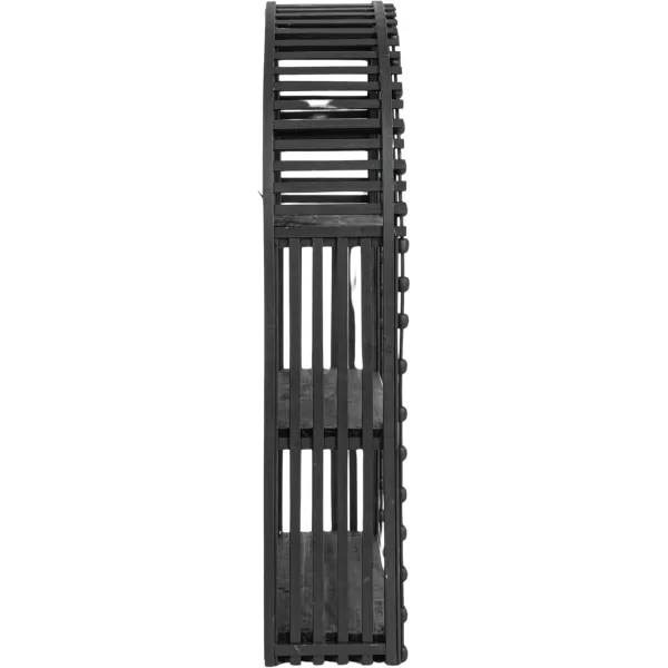 imageCreative CoOp Arched Bamboo and Wood Wall Shelf Black