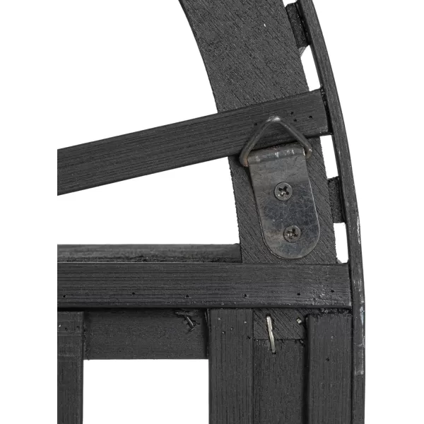 imageCreative CoOp Arched Bamboo and Wood Wall Shelf Black