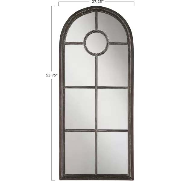 imageCreative CoOp Arched Mirror with Distressed Black Metal Frame